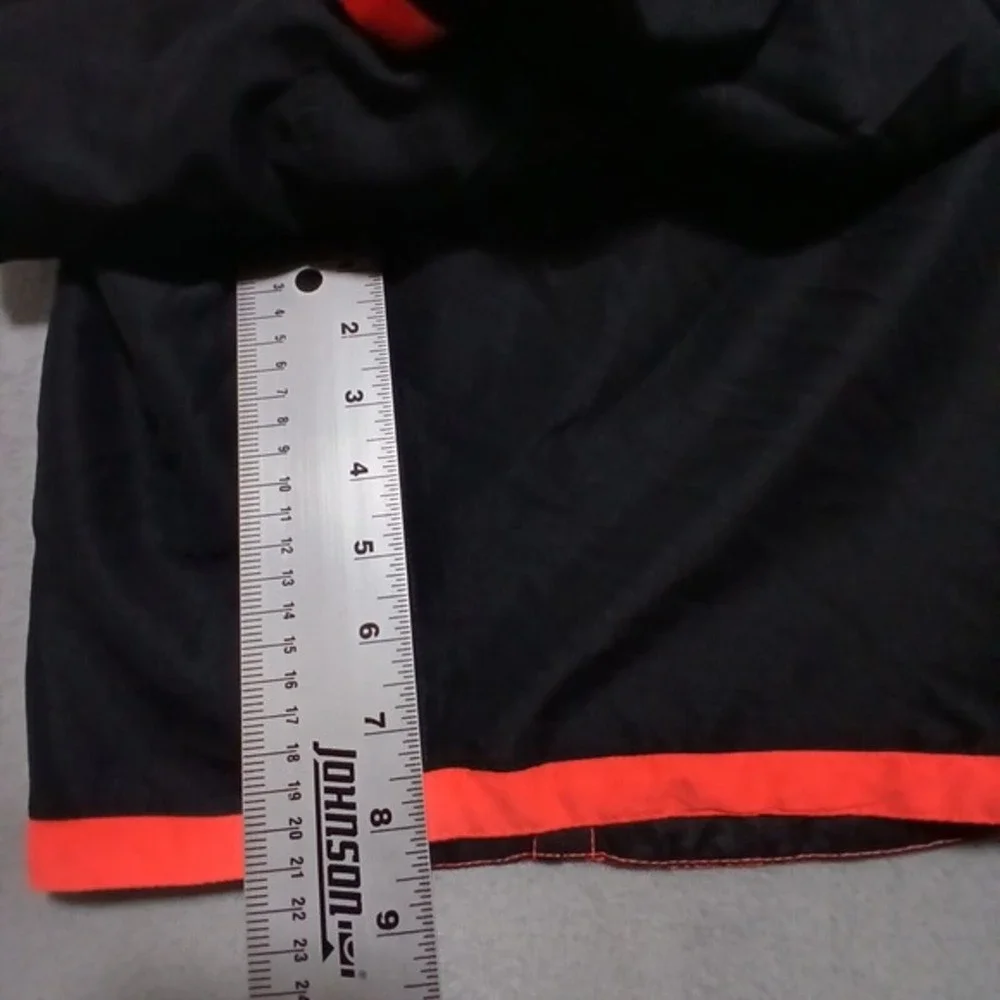 Nike Board Shorts Men's‎ Size M Lined Black/Neon Orange EUC Swim Trunks